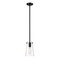 Z-Lite Kira Pendant, 1-Light, 5 In.W x 8 In.H, Matte Black/Clear 7508MP-ROD-MB - alternate 1